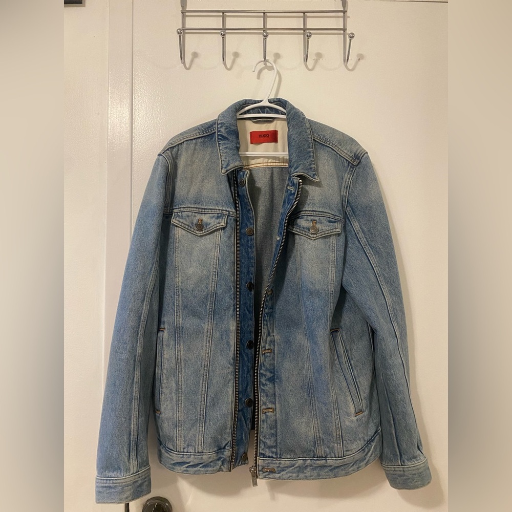 HUGO Blue Lightweight Denim Jacket